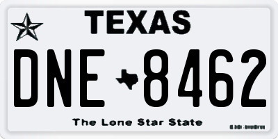 TX license plate DNE8462