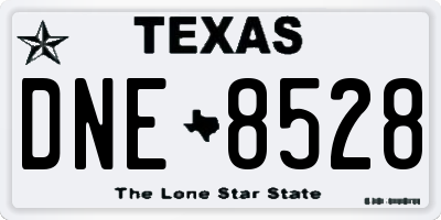 TX license plate DNE8528