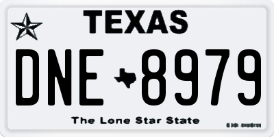 TX license plate DNE8979