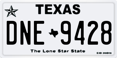 TX license plate DNE9428
