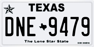 TX license plate DNE9479