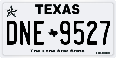 TX license plate DNE9527