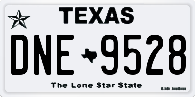 TX license plate DNE9528