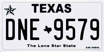 TX license plate DNE9579