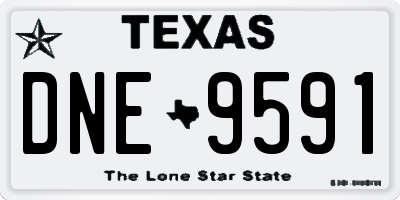 TX license plate DNE9591