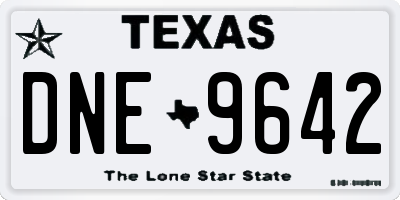 TX license plate DNE9642