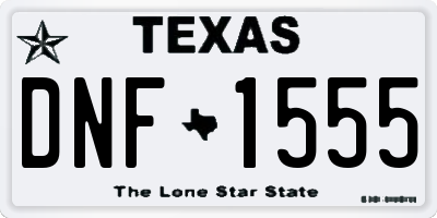 TX license plate DNF1555