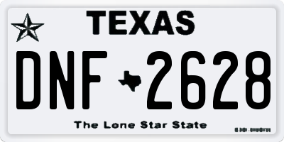 TX license plate DNF2628