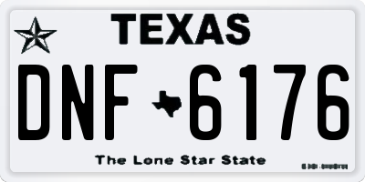 TX license plate DNF6176