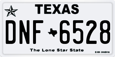 TX license plate DNF6528