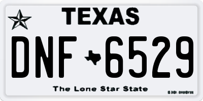 TX license plate DNF6529
