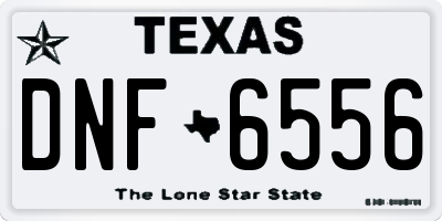 TX license plate DNF6556
