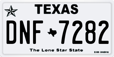 TX license plate DNF7282
