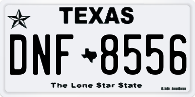 TX license plate DNF8556
