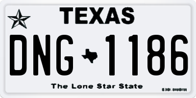 TX license plate DNG1186