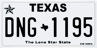 TX license plate DNG1195