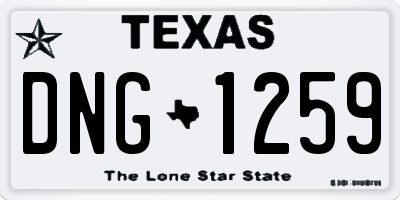 TX license plate DNG1259