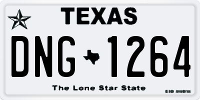 TX license plate DNG1264
