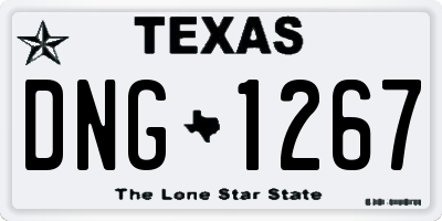 TX license plate DNG1267