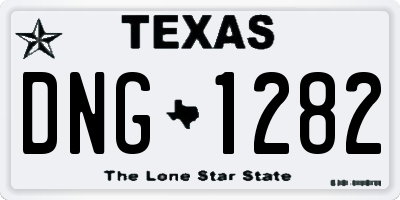 TX license plate DNG1282