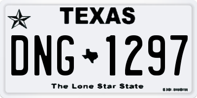 TX license plate DNG1297