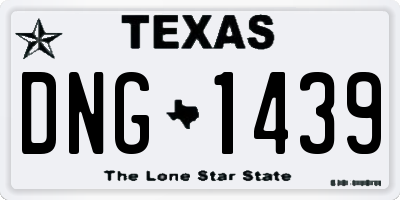 TX license plate DNG1439