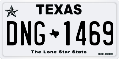 TX license plate DNG1469