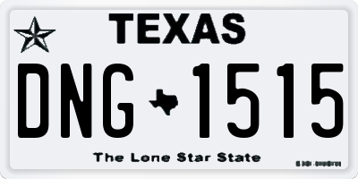 TX license plate DNG1515