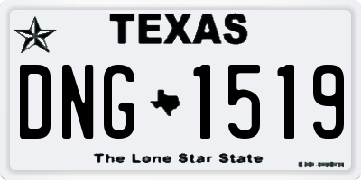 TX license plate DNG1519