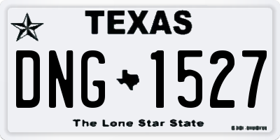 TX license plate DNG1527