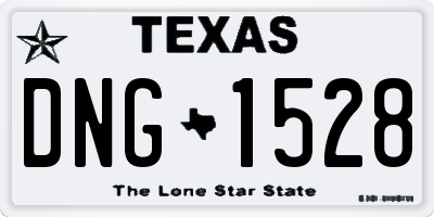 TX license plate DNG1528