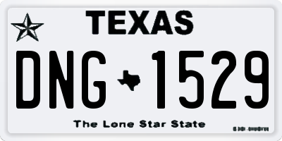 TX license plate DNG1529