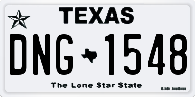TX license plate DNG1548