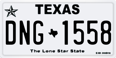 TX license plate DNG1558