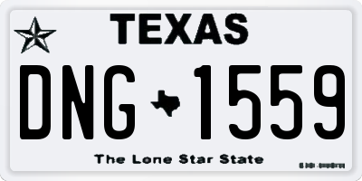 TX license plate DNG1559