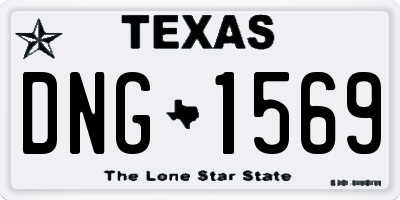 TX license plate DNG1569
