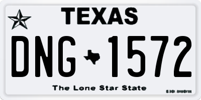 TX license plate DNG1572
