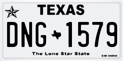 TX license plate DNG1579