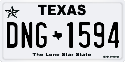 TX license plate DNG1594