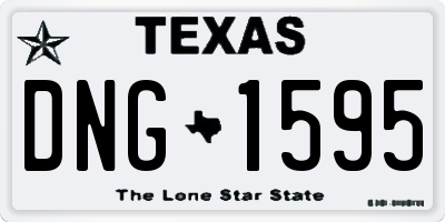 TX license plate DNG1595