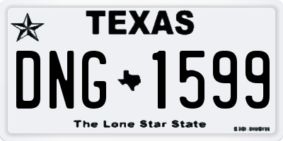 TX license plate DNG1599