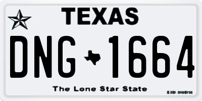 TX license plate DNG1664