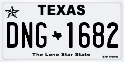 TX license plate DNG1682