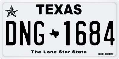 TX license plate DNG1684