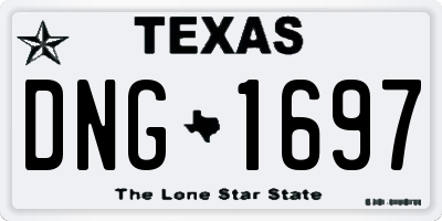 TX license plate DNG1697