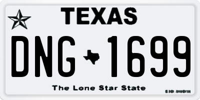 TX license plate DNG1699