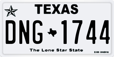 TX license plate DNG1744
