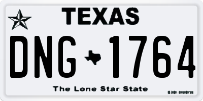 TX license plate DNG1764