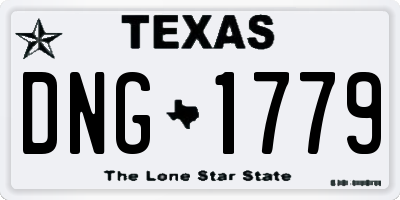 TX license plate DNG1779