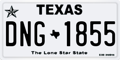 TX license plate DNG1855